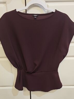 Express Plum Dolman Peplum Blouse
